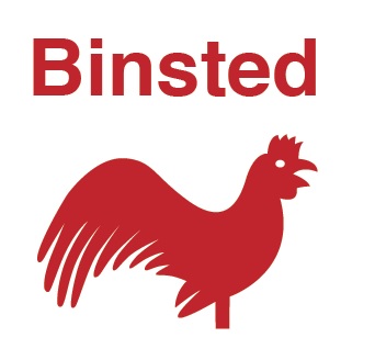 Binsted Village website logo red cock